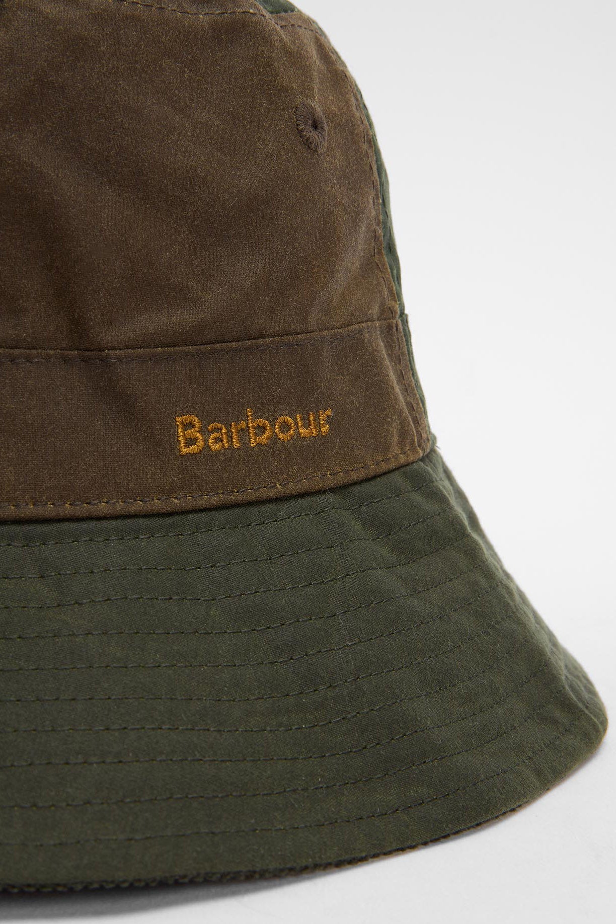 Barbour Brackley Waxed Bucket Hat - Fern/Beech