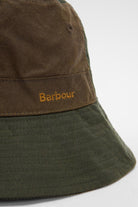 Barbour Brackley Waxed Bucket Hat - Fern/Beech
