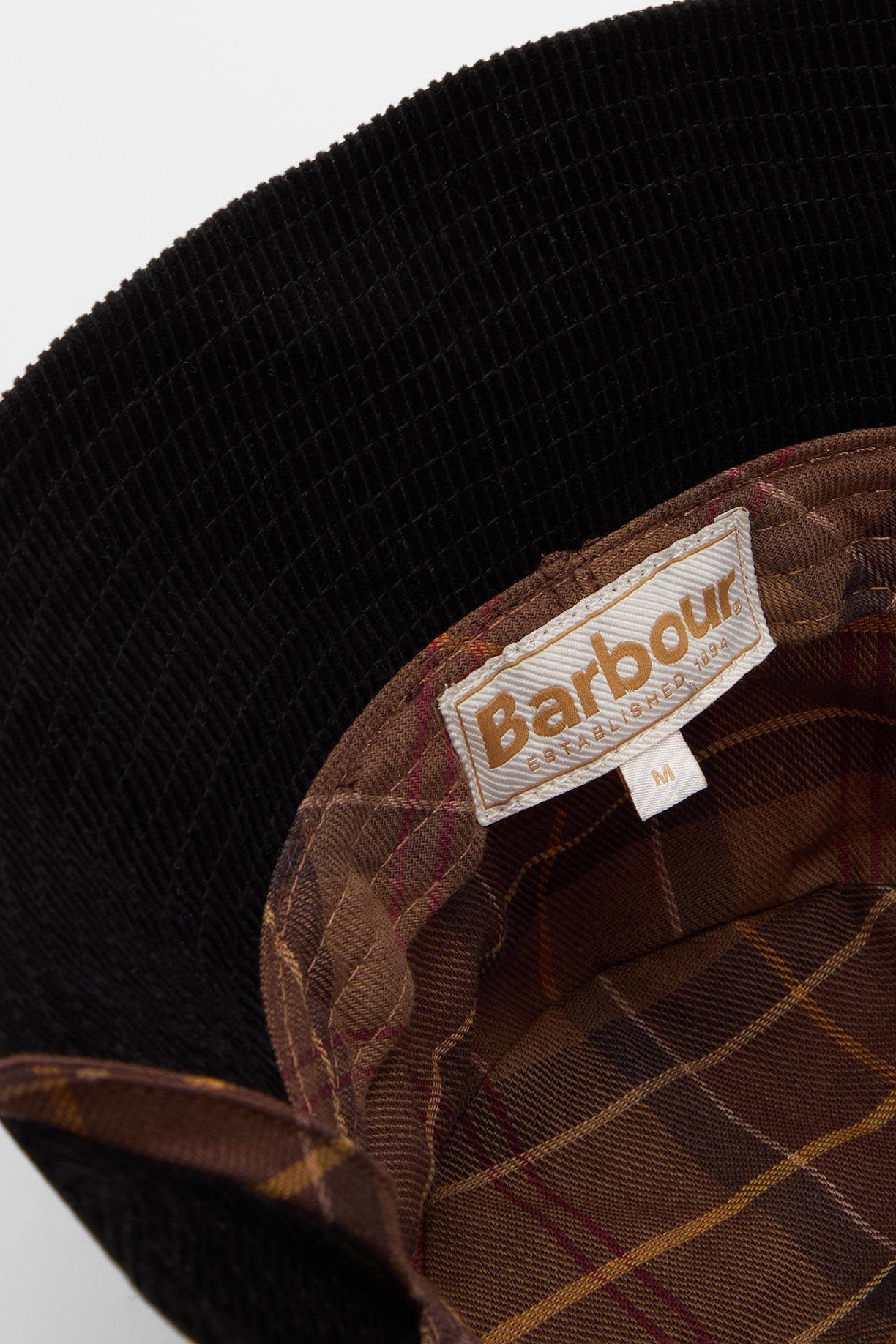 Barbour Brackley Waxed Bucket Hat - Merlot/Black
