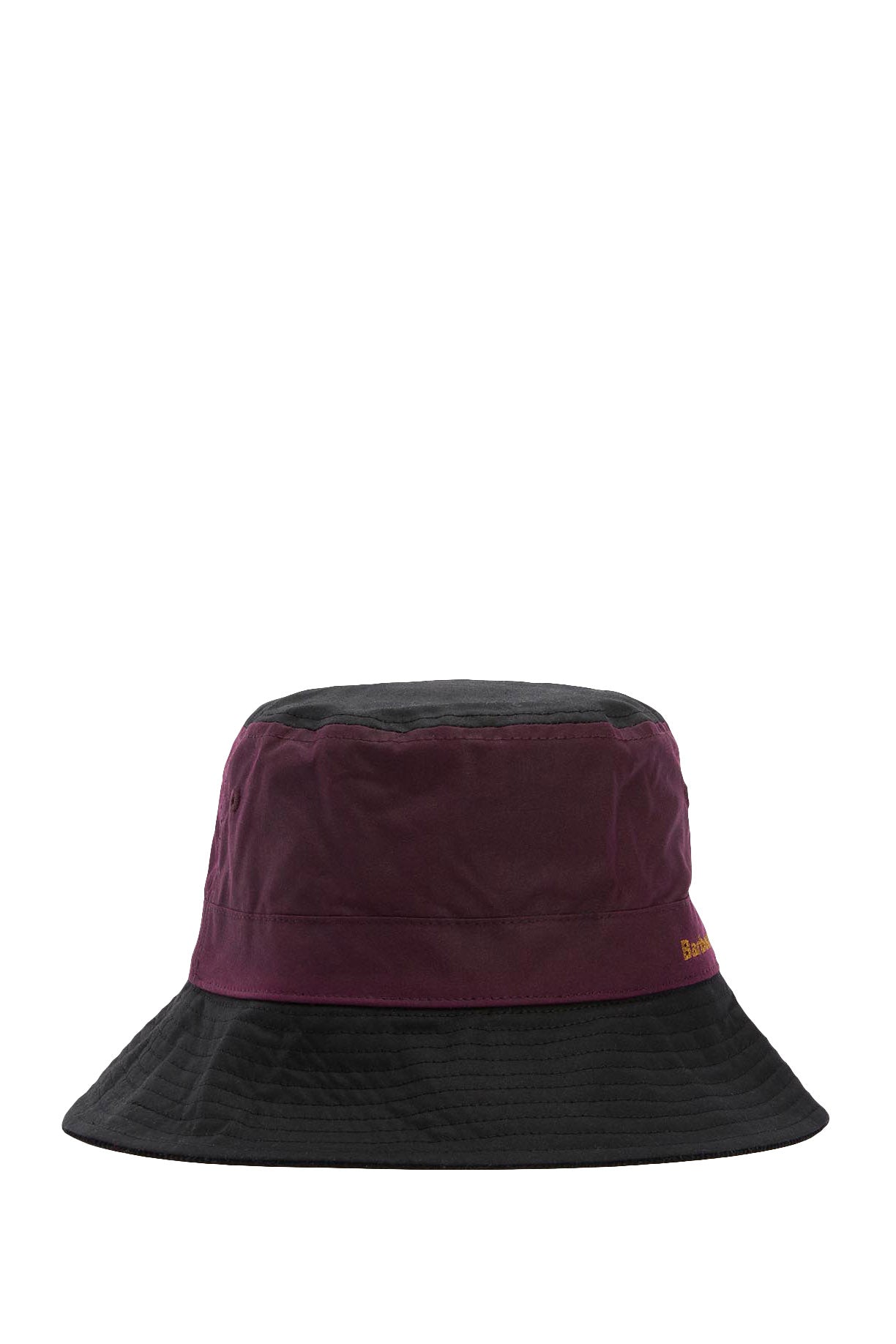 Barbour Brackley Waxed Bucket Hat - Merlot/Black