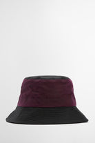 Barbour Brackley Waxed Bucket Hat - Merlot/Black