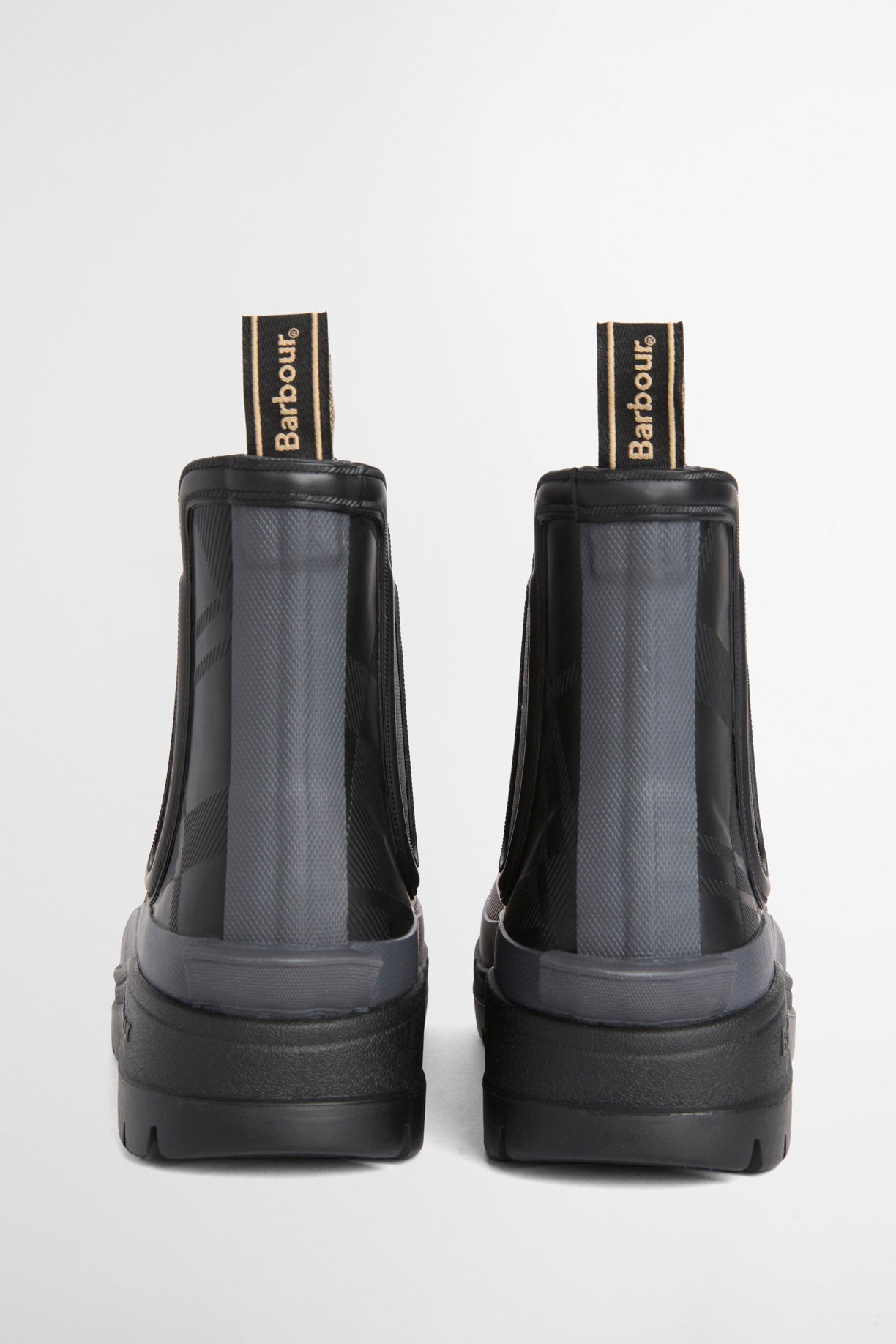 Barbour Breacon Ankle Wellington Boot - Black/Dark Grey