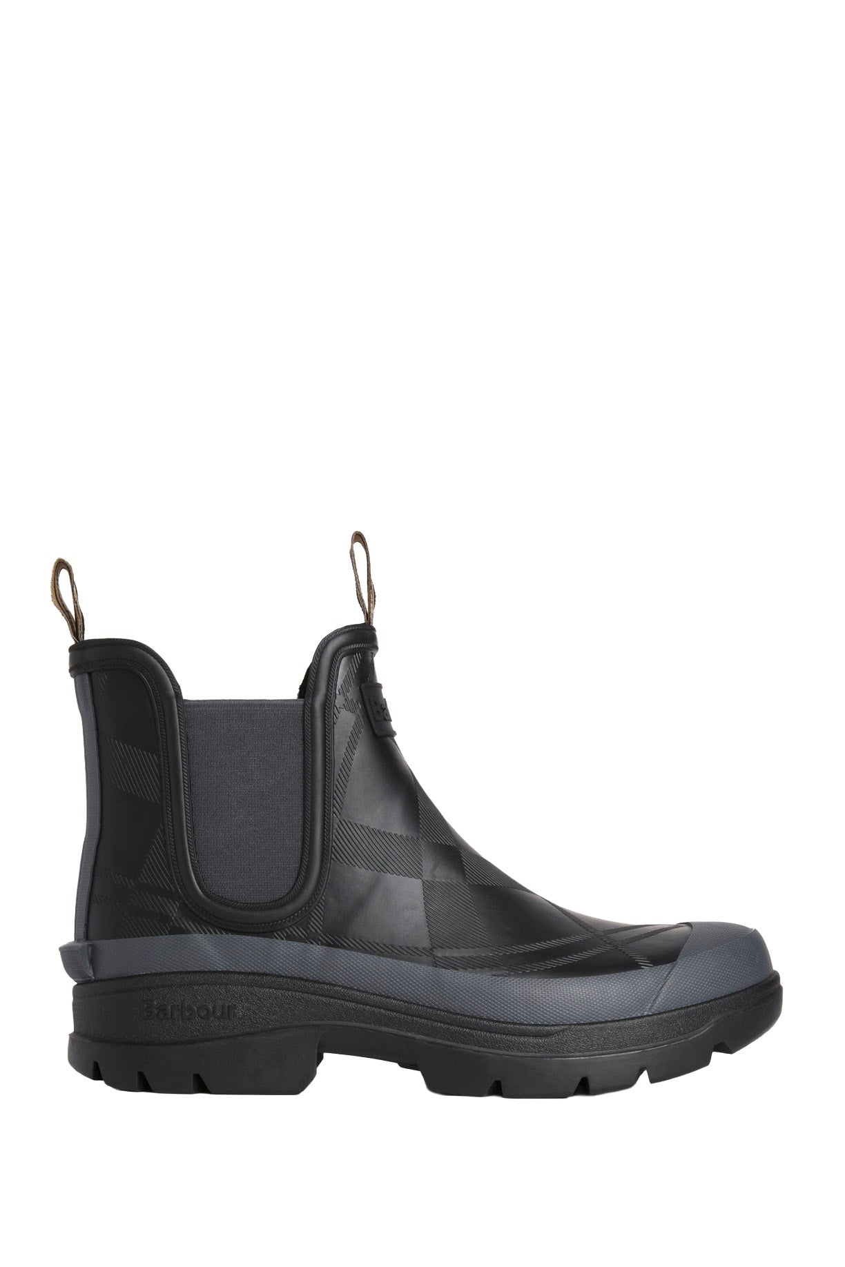 Barbour Breacon Ankle Wellington Boot - Black/Dark Grey