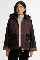 Barbour Carville Wax Jacket - Rustic/Bordeaux/Muted