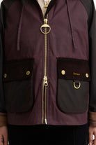 Barbour Carville Wax Jacket - Rustic/Bordeaux/Muted