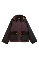 Barbour Carville Wax Jacket - Rustic/Bordeaux/Muted