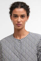 Barbour Cashel Quilt - Navy Gingham/Dark Navy