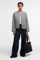 Barbour Cashel Quilt - Navy Gingham/Dark Navy