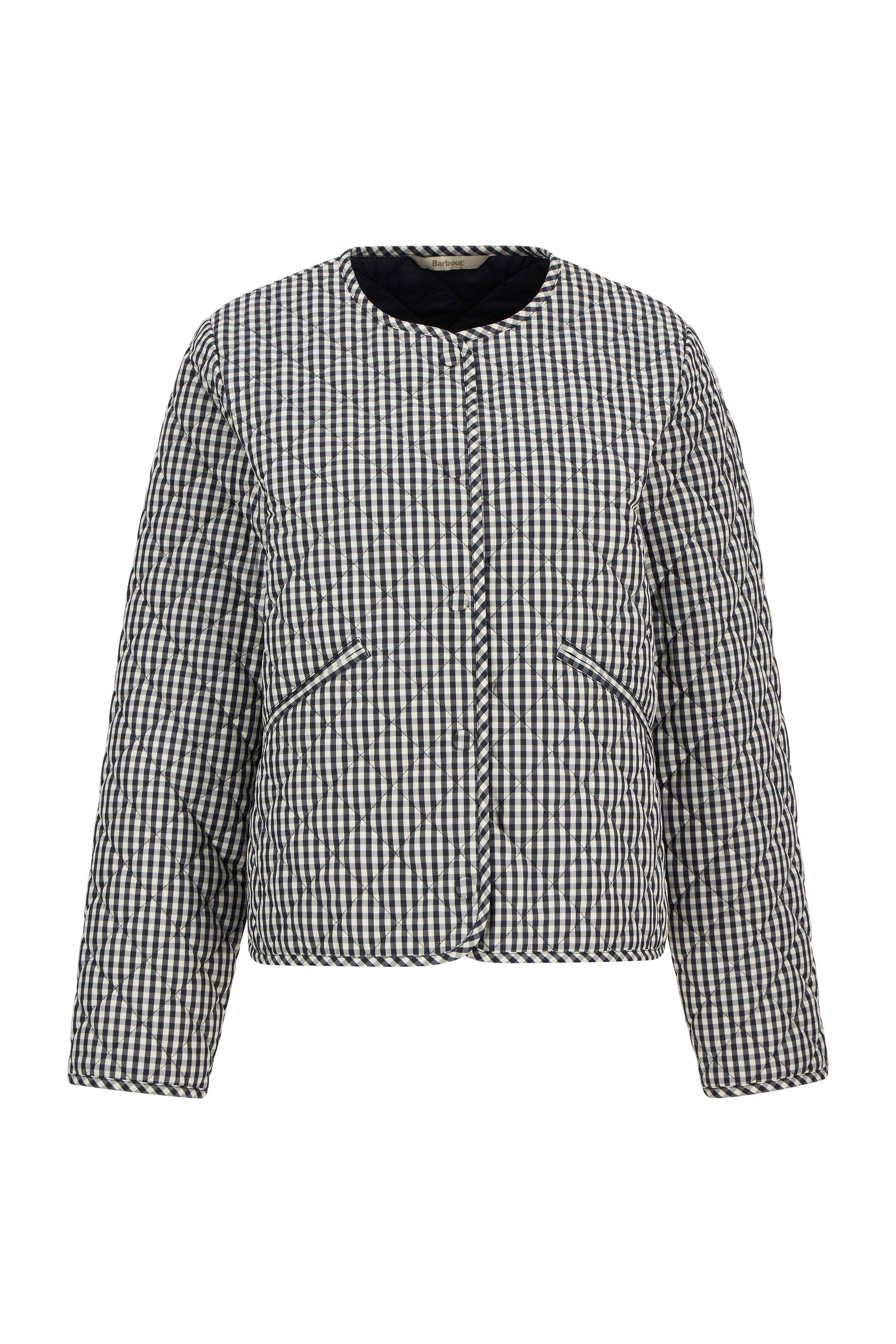 Barbour Cashel Quilt - Navy Gingham/Dark Navy