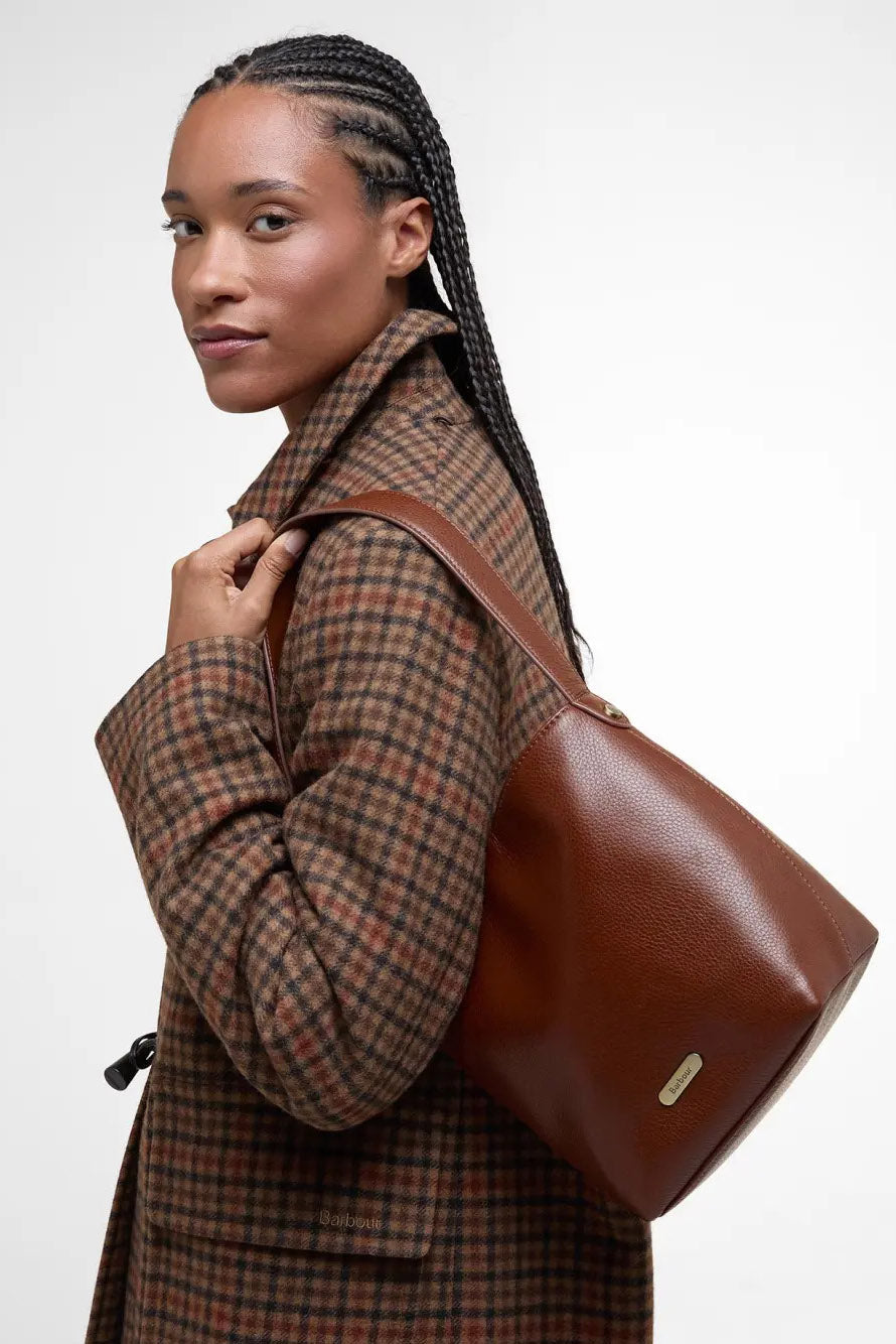 Barbour Cedar Leather Bucket Bag - Brown LBA0488_BR11_OS