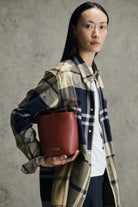Barbour Cedar Leather Mini Bucket Bag - Red LBA0549_RE91_OS