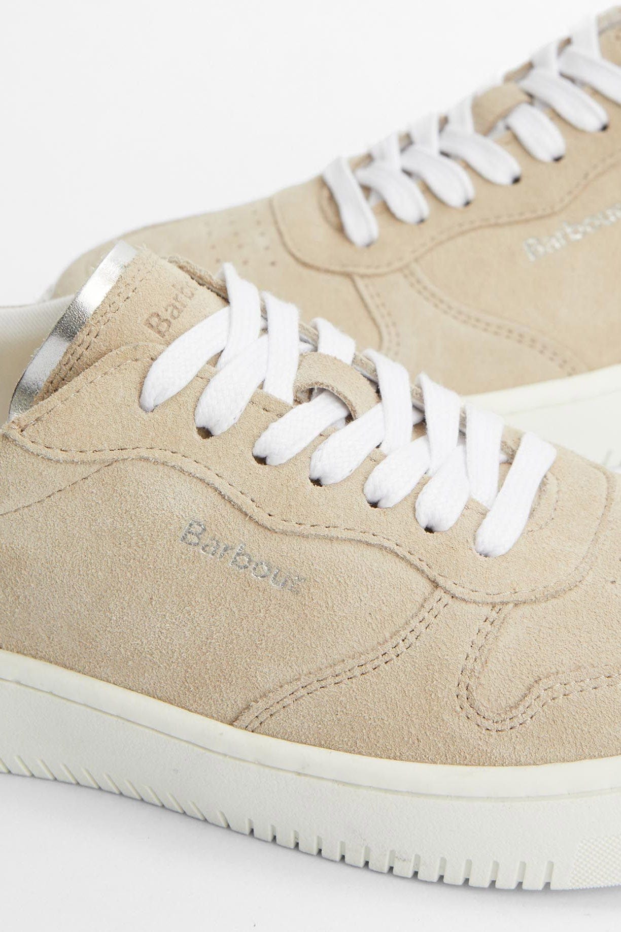 Barbour Celeste Trainers - Beige/Silver