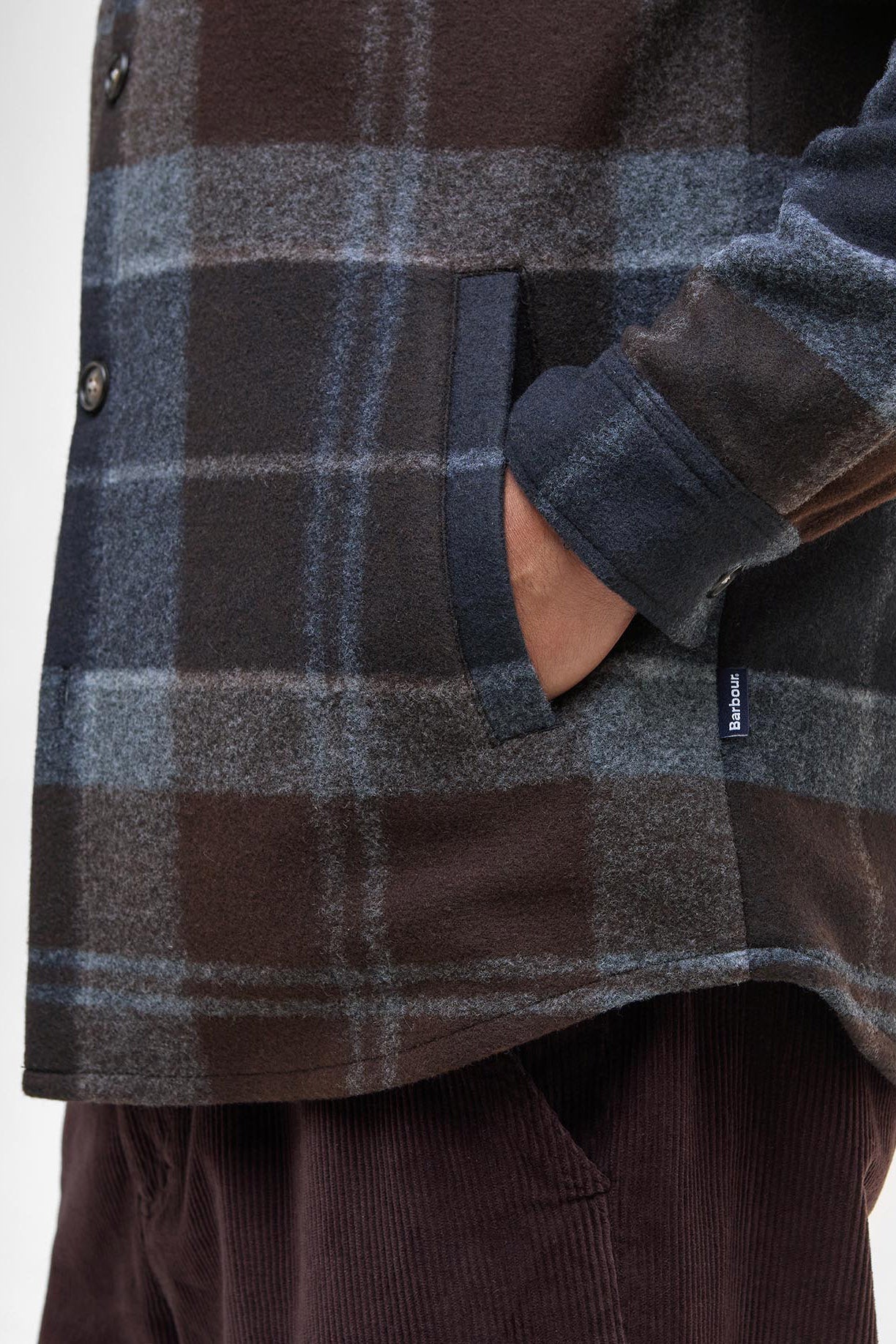 Barbour Chapter Check Overshirt - Midnight Oak Tartan