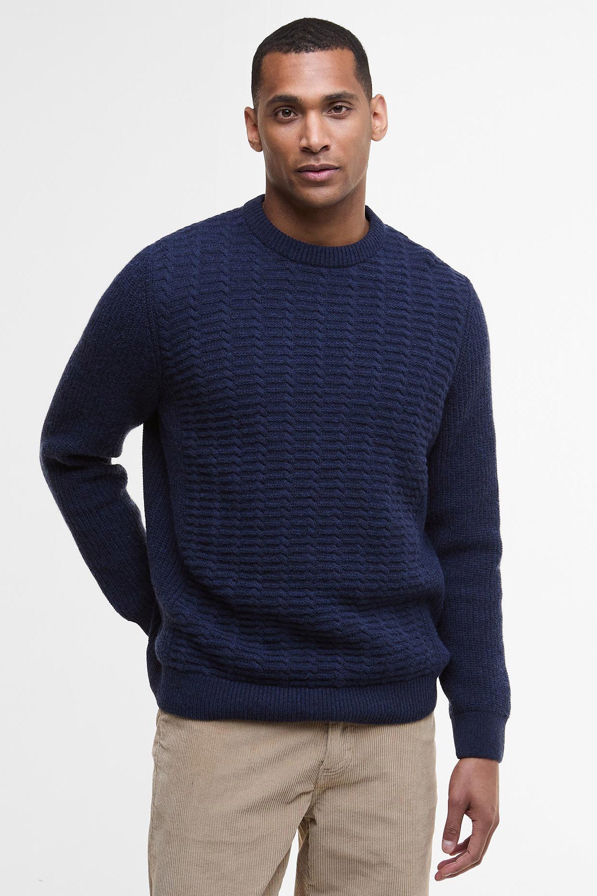 Barbour Cleveland Crew Neck Jumper - Navy