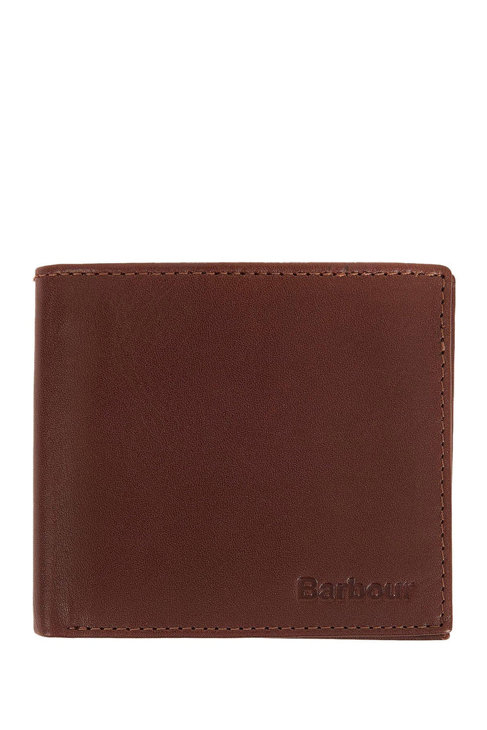 Barbour Colwell Leather Billfold Wallet - Brown/Classic Tartan MLG0002_BR52_OS