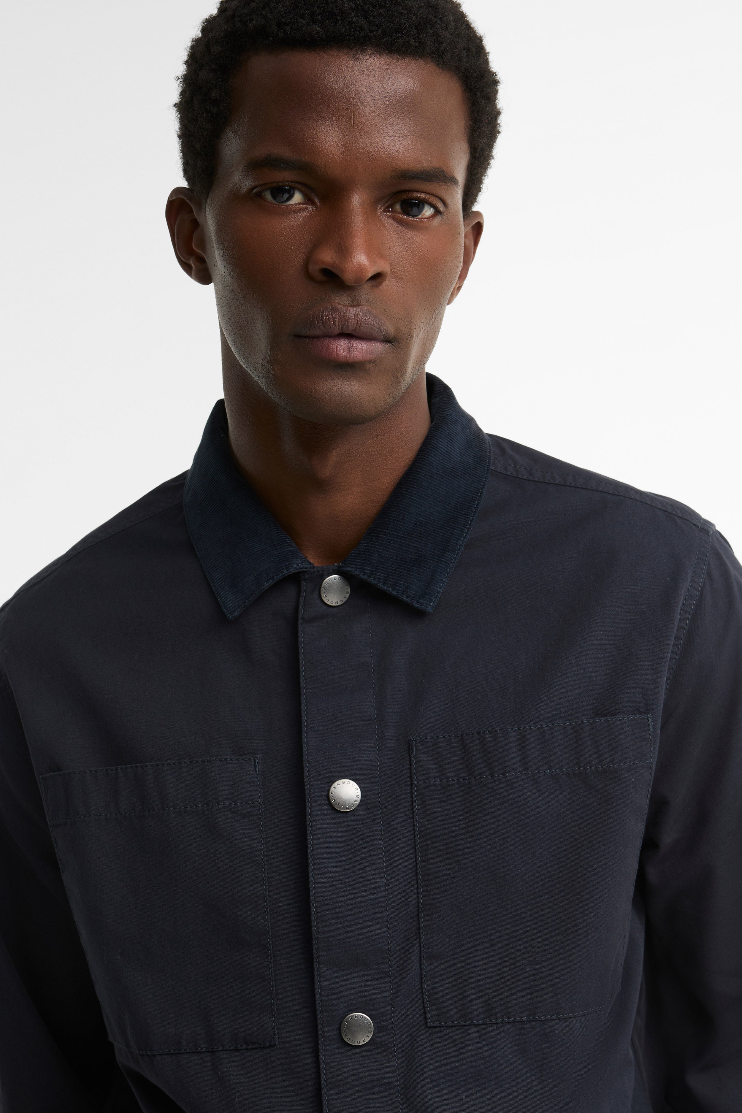 Barbour Cord Collar Shirt - Dark Navy