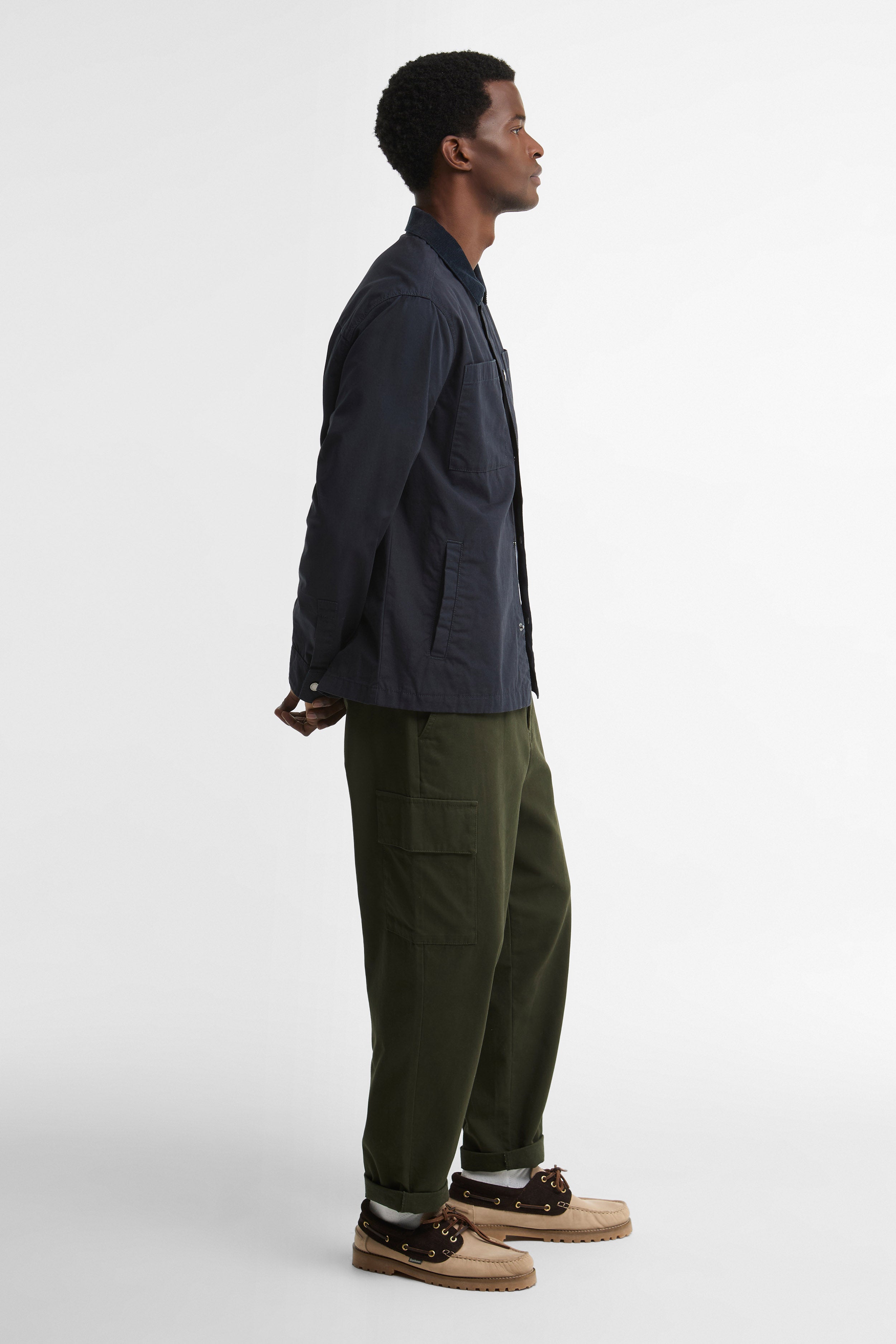 Barbour Cord Collar Shirt - Dark Navy