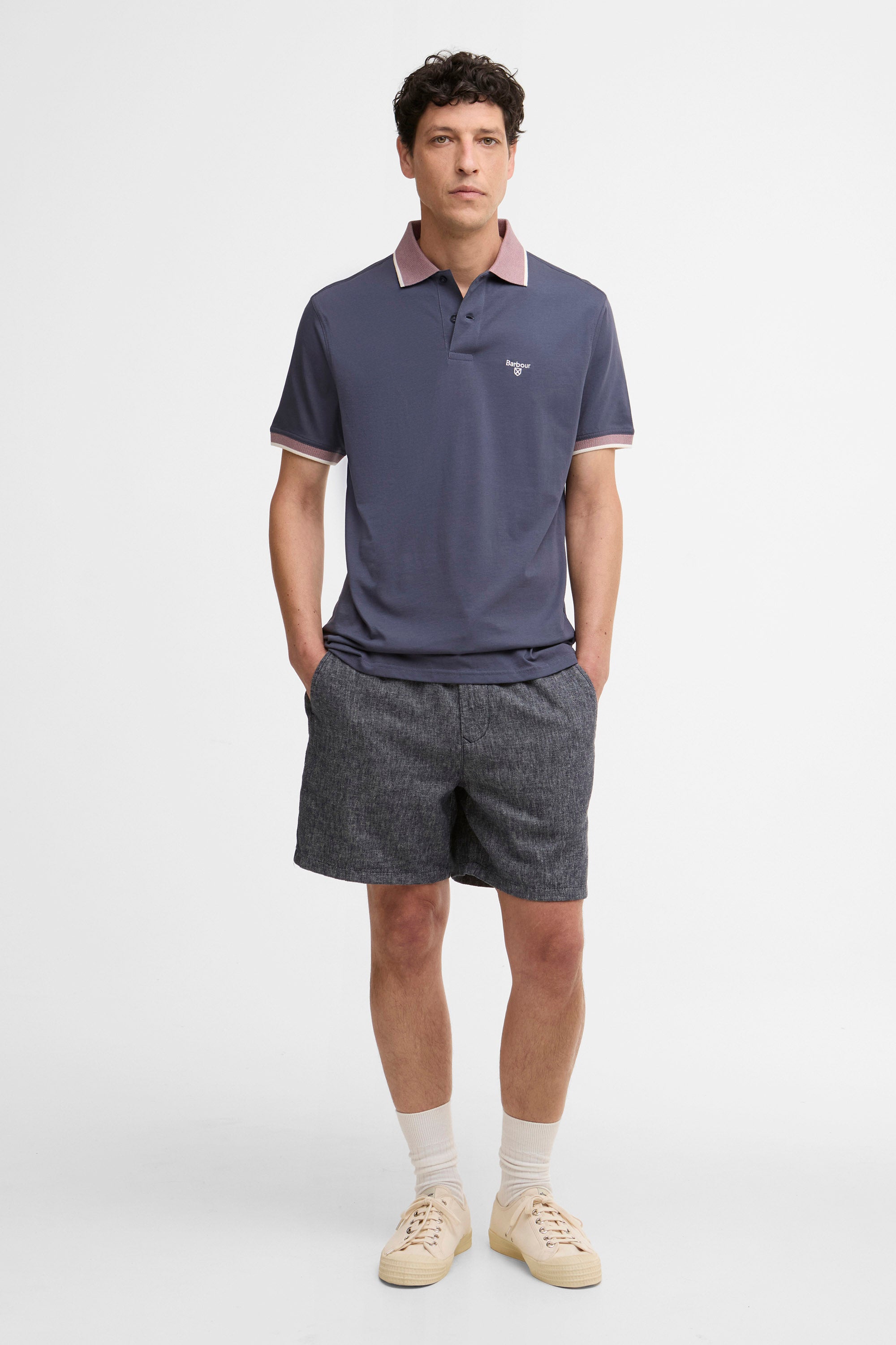 Barbour Cornsay Polo - Washed Navy