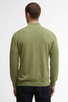 Barbour Cotton Half Zip Knitted Jumper - Laurel Green
