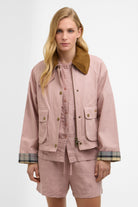 Barbour Cropped Beadnell Jacket - Gardenia/Dress/Beige