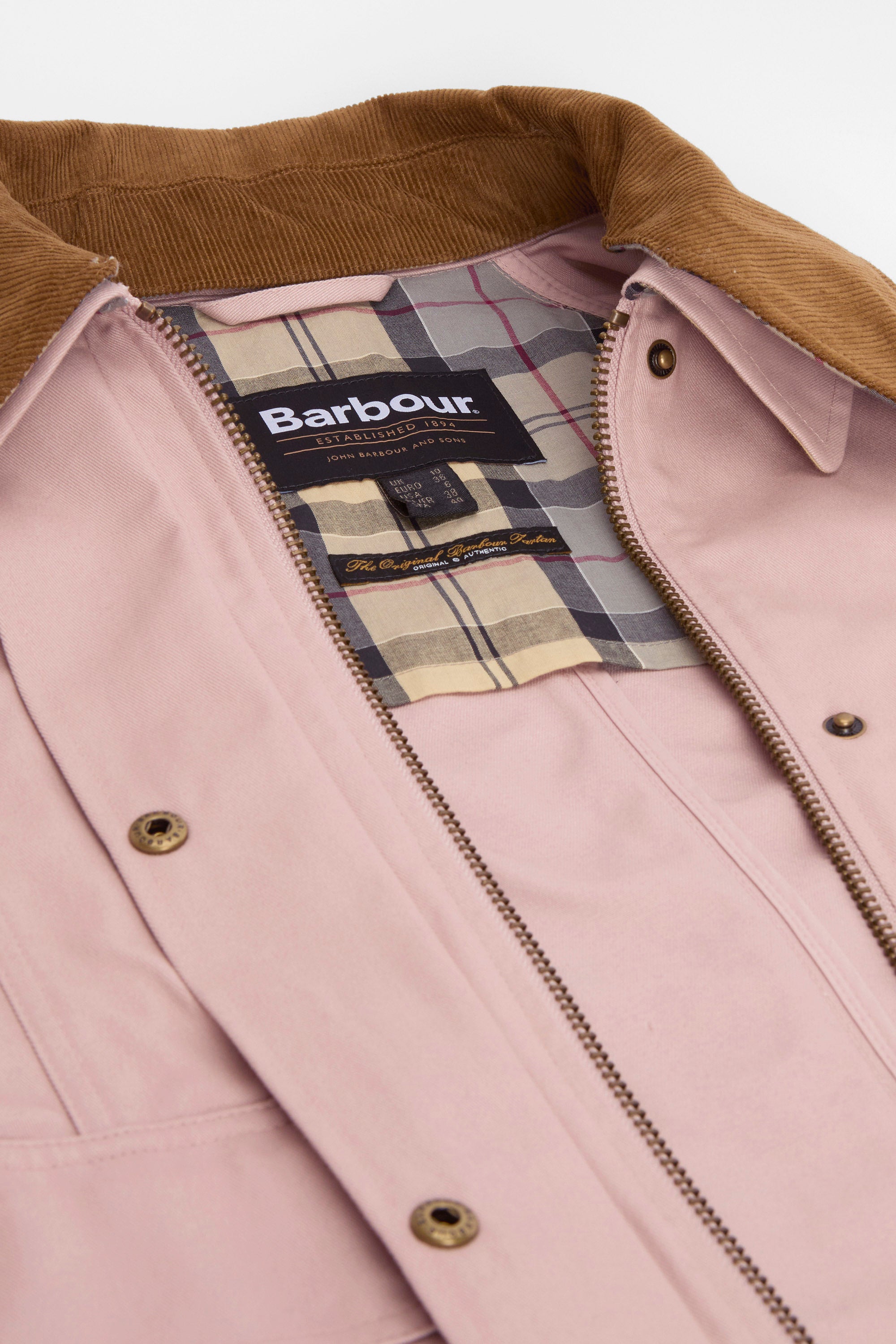 Barbour Cropped Beadnell Jacket - Gardenia/Dress/Beige