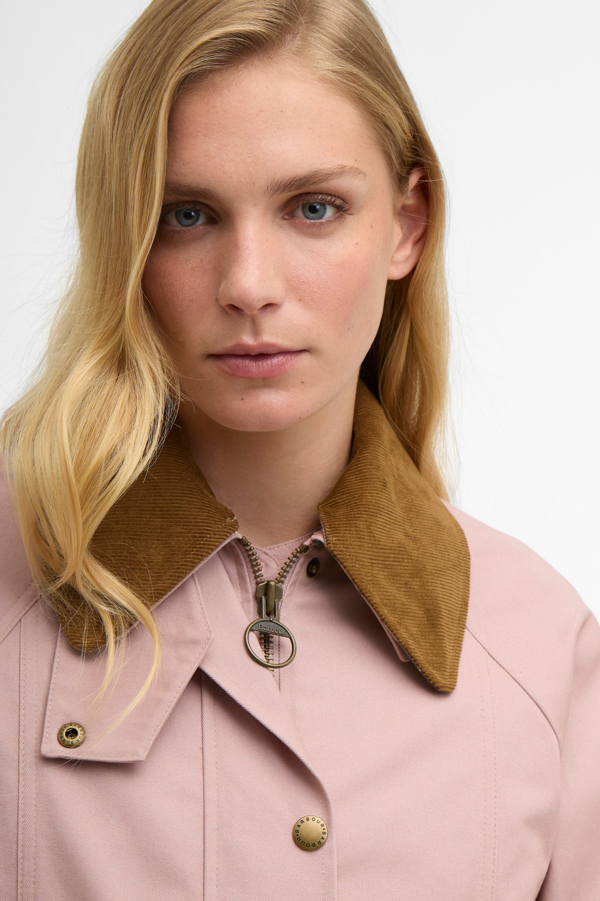 Barbour Cropped Beadnell Jacket - Gardenia/Dress/Beige