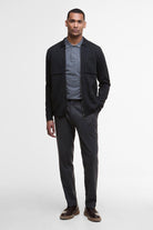 Barbour Croscombe Zip-Up Cardigan - Charcoal Marl