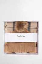 Barbour Dover Beanie & Hailes Scarf Gift Set - Hessian Tartan LGS0054_BE31_OS