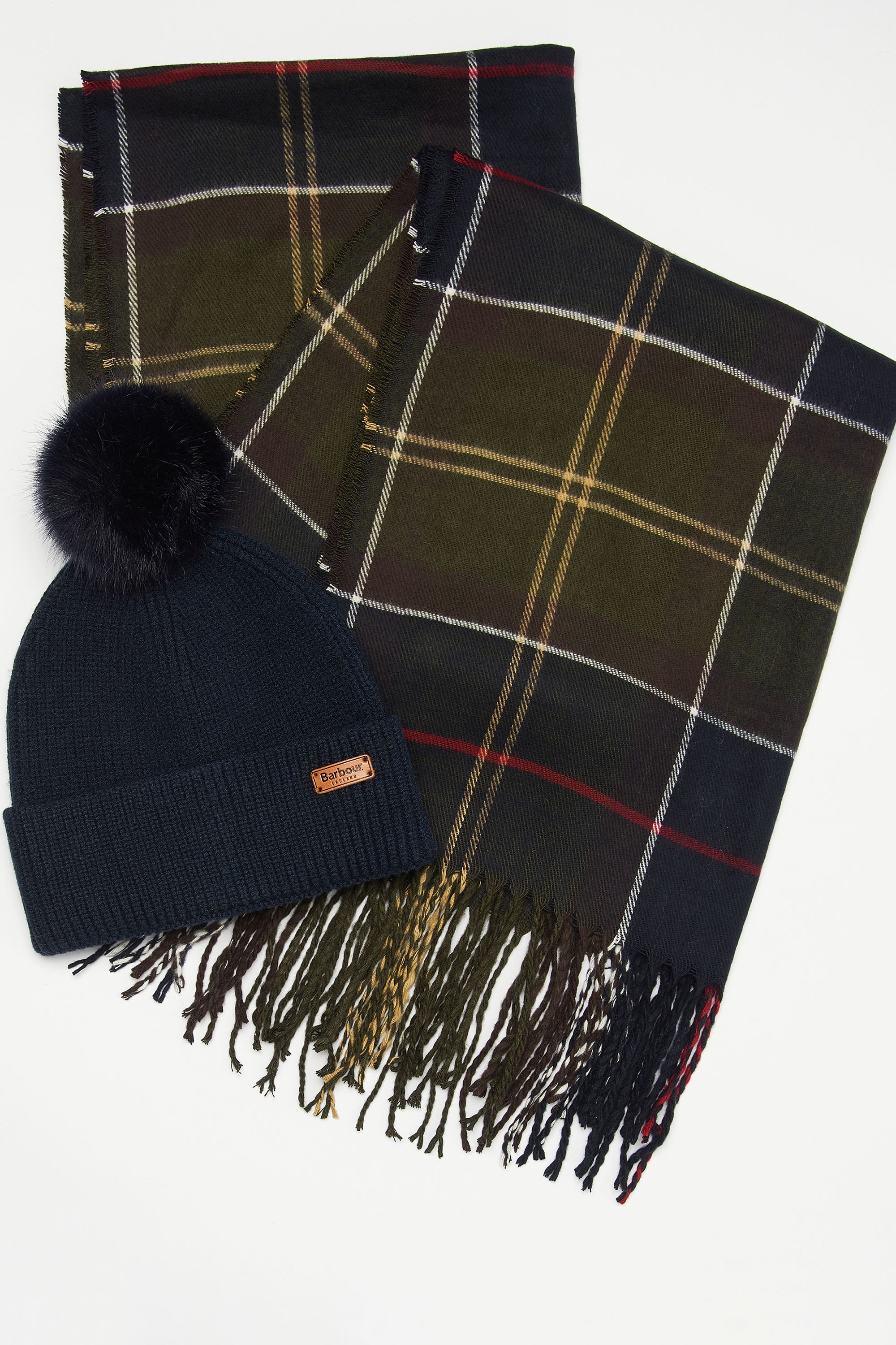 Barbour Dover Beanie & Scarf - Classic Tartan LGS0054_TN11_OS