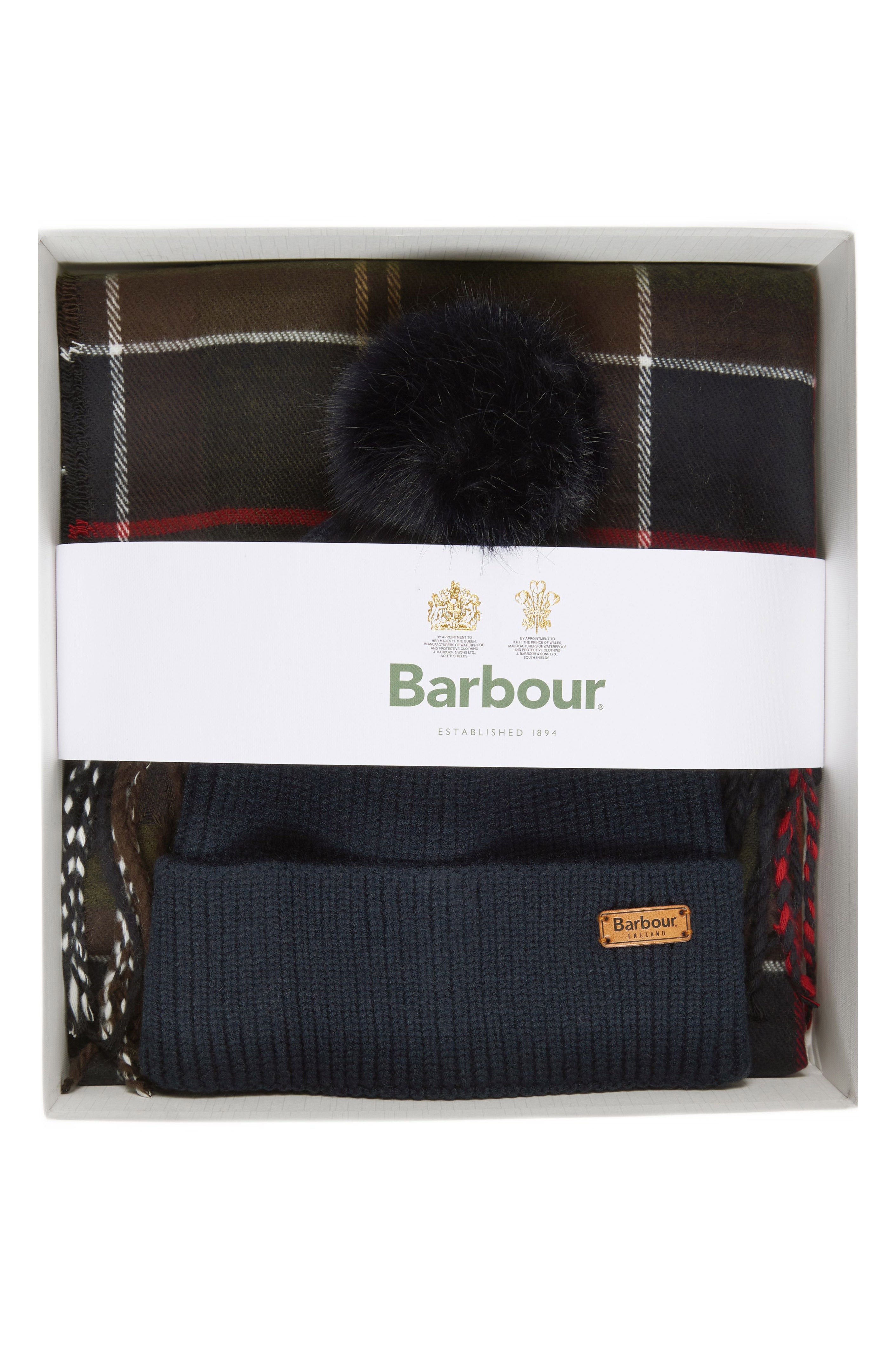 Barbour Dover Beanie & Scarf - Classic Tartan LGS0054_TN11_OS