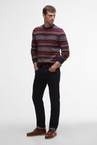 Barbour Easdale Fair Isle Wool Blend Jumper - Navy
