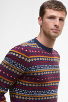 Barbour Easdale Fair Isle Wool Blend Jumper - Navy