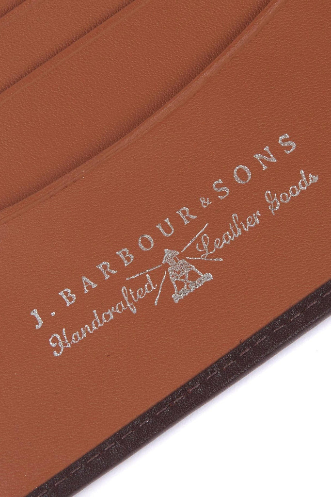 Barbour Elvington Leather Billfold Coin Wallet - Brown/Tan MLG0030_BR56_OS
