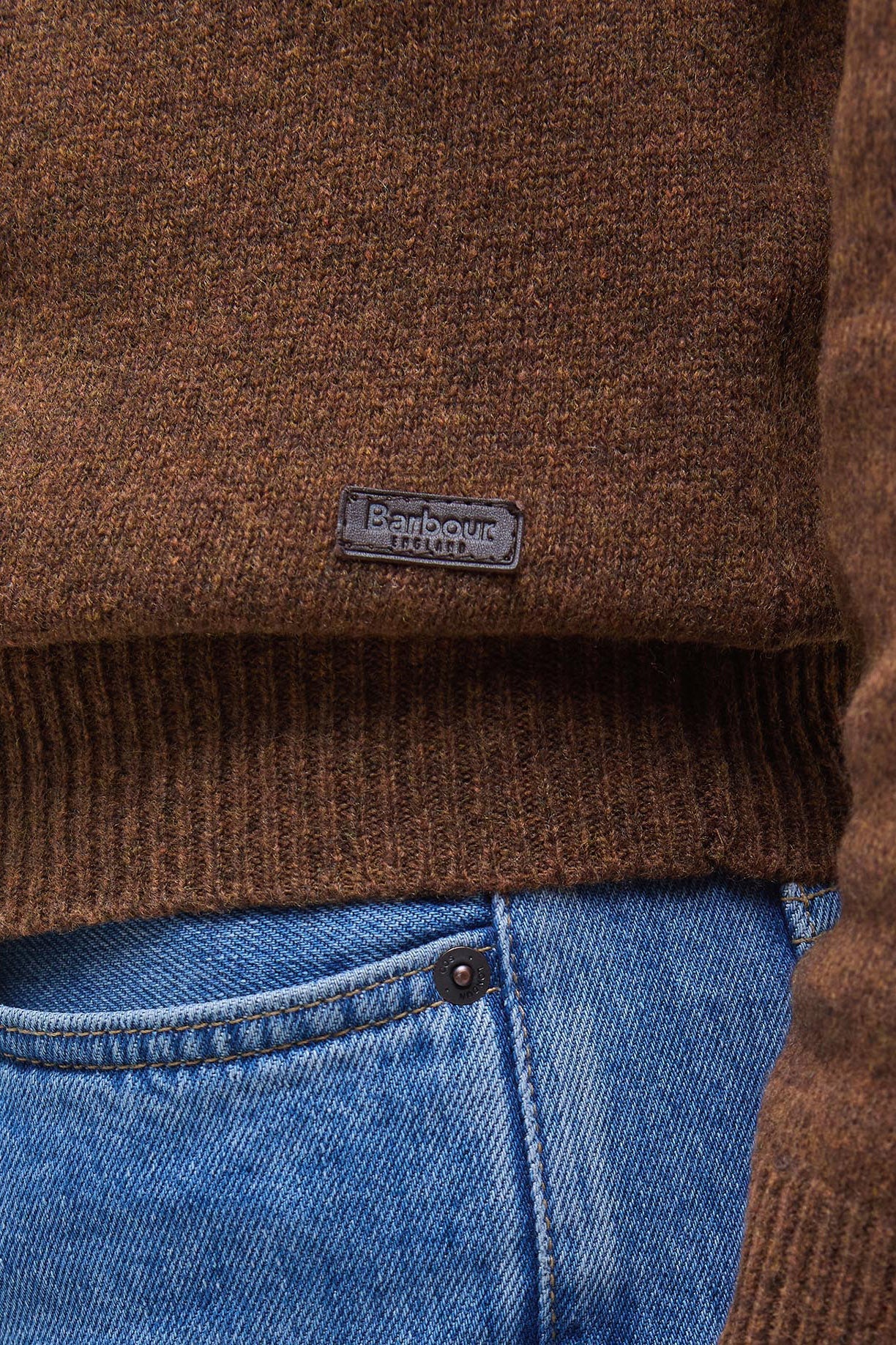 Barbour Essential Crew-Neck Jumper - Bracken