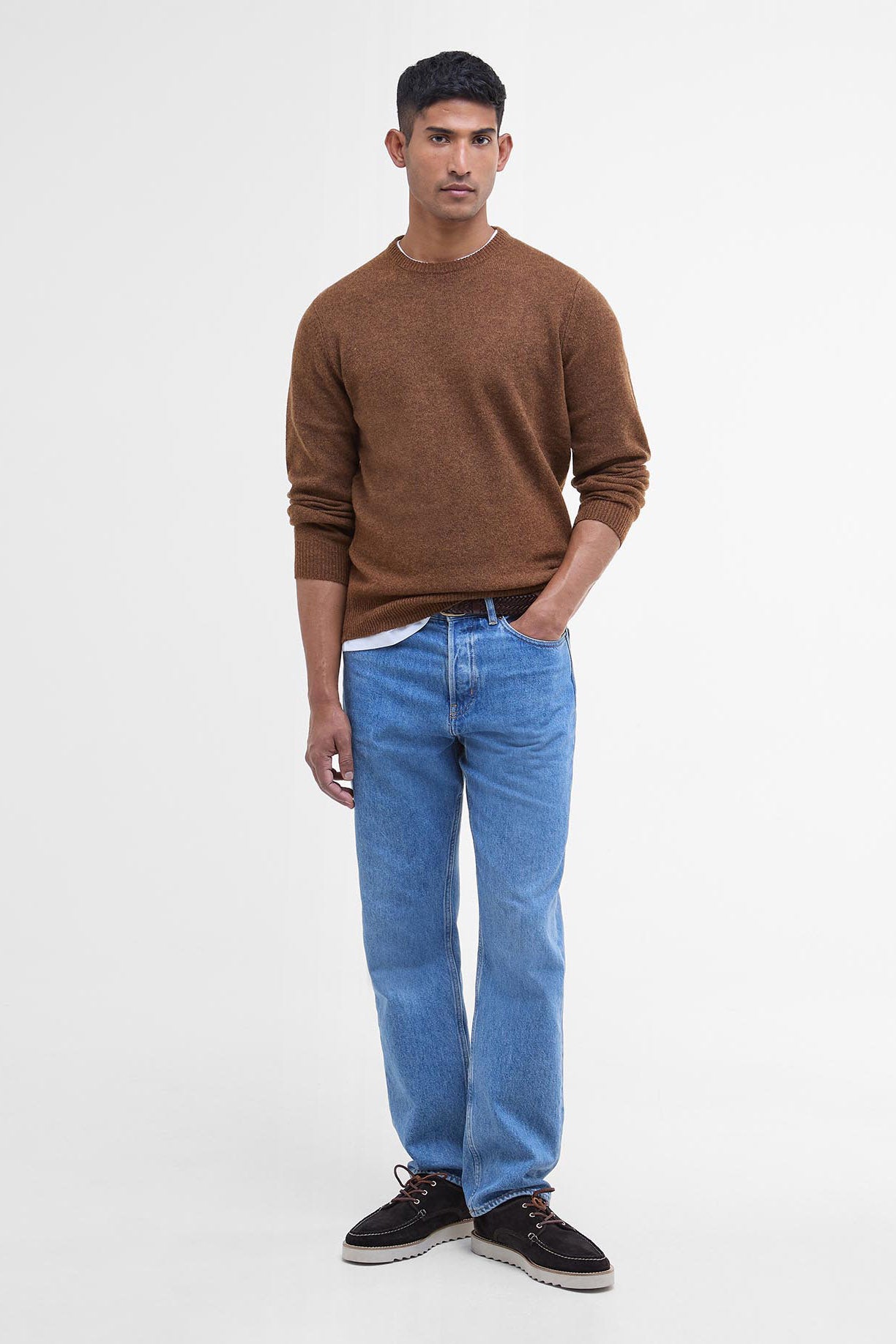 Barbour Essential Crew-Neck Jumper - Bracken