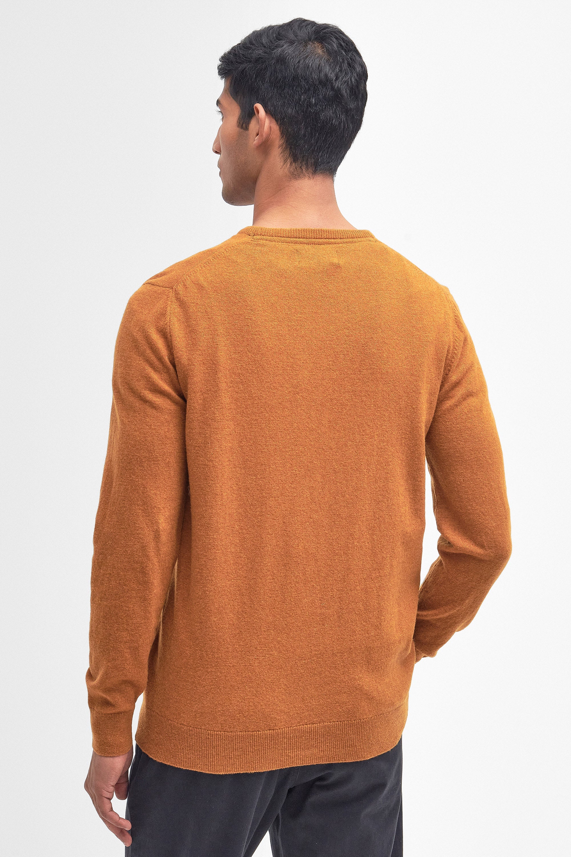 Barbour Essential Crew Neck Jumper - Dark Copper