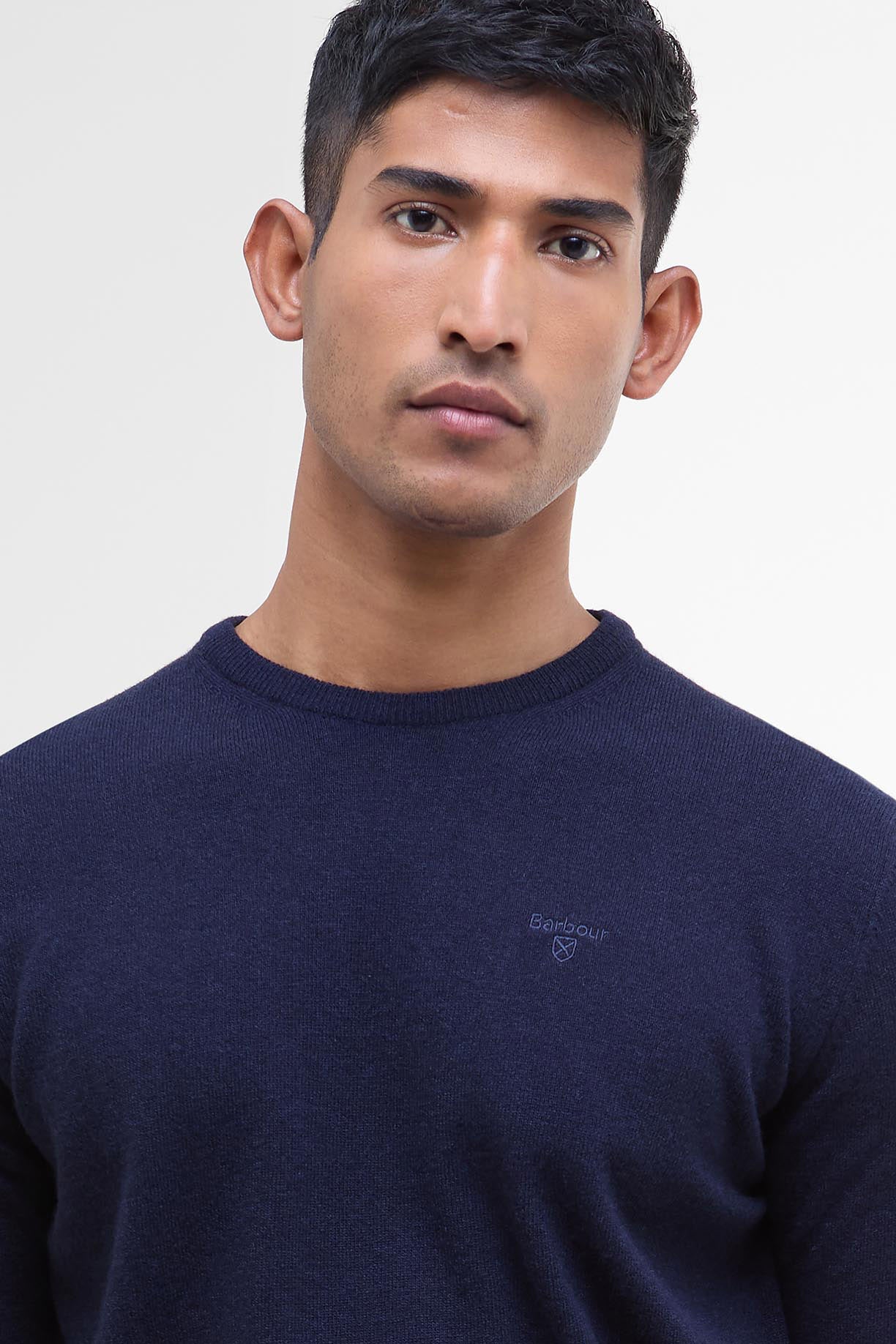 Barbour Essential Crew Neck Jumper - Navy