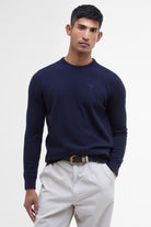 Barbour Essential Crew Neck Jumper - Navy
