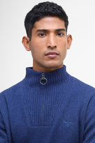 Barbour Essential Half-Zip Jumper - Atlantic Blue