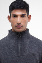 Barbour Essential Half-Zip Jumper - Charcoal