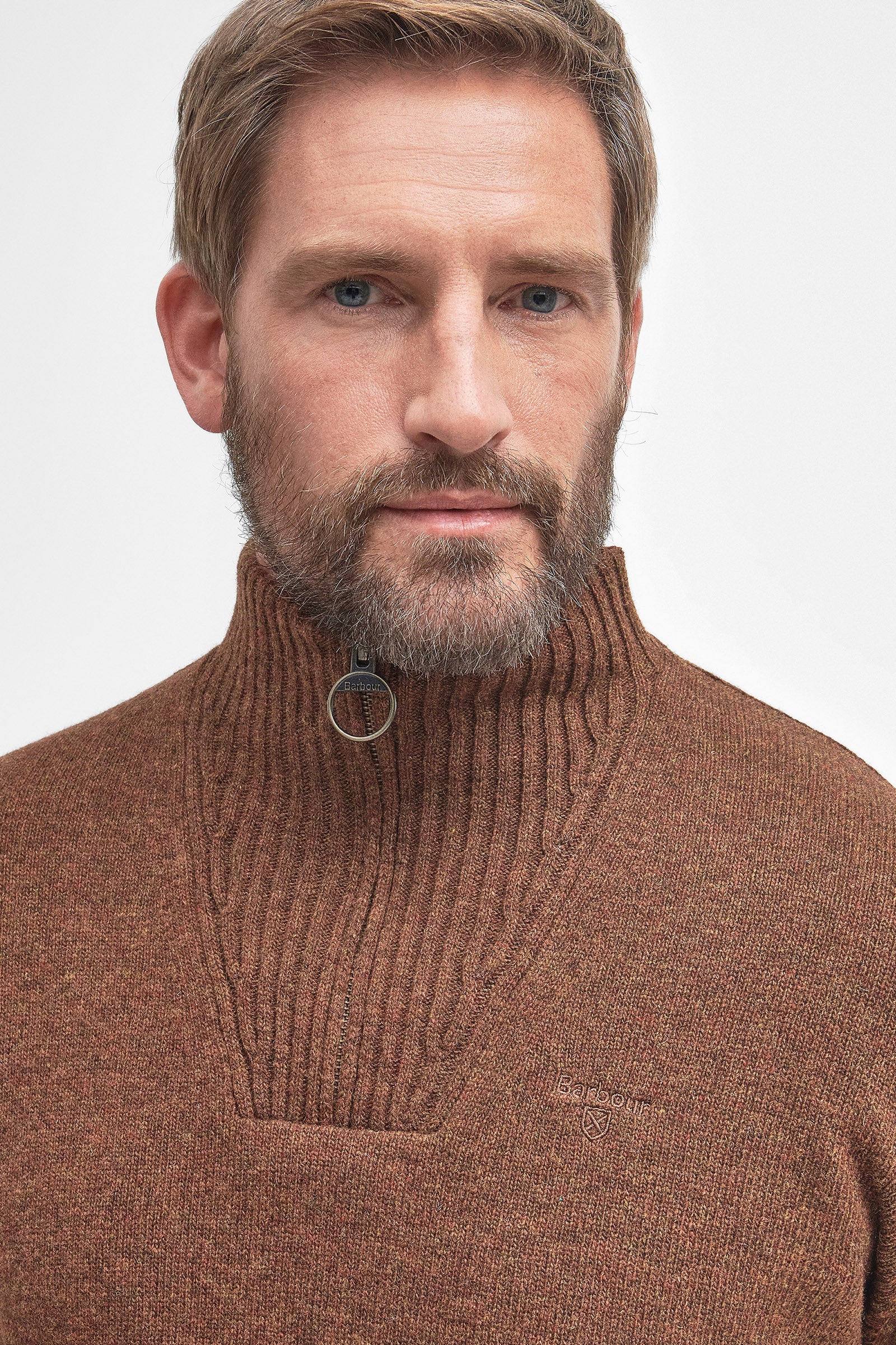 Barbour Essential Half-Zip Jumper - Sandstone