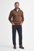 Barbour Essential Half-Zip Jumper - Sandstone