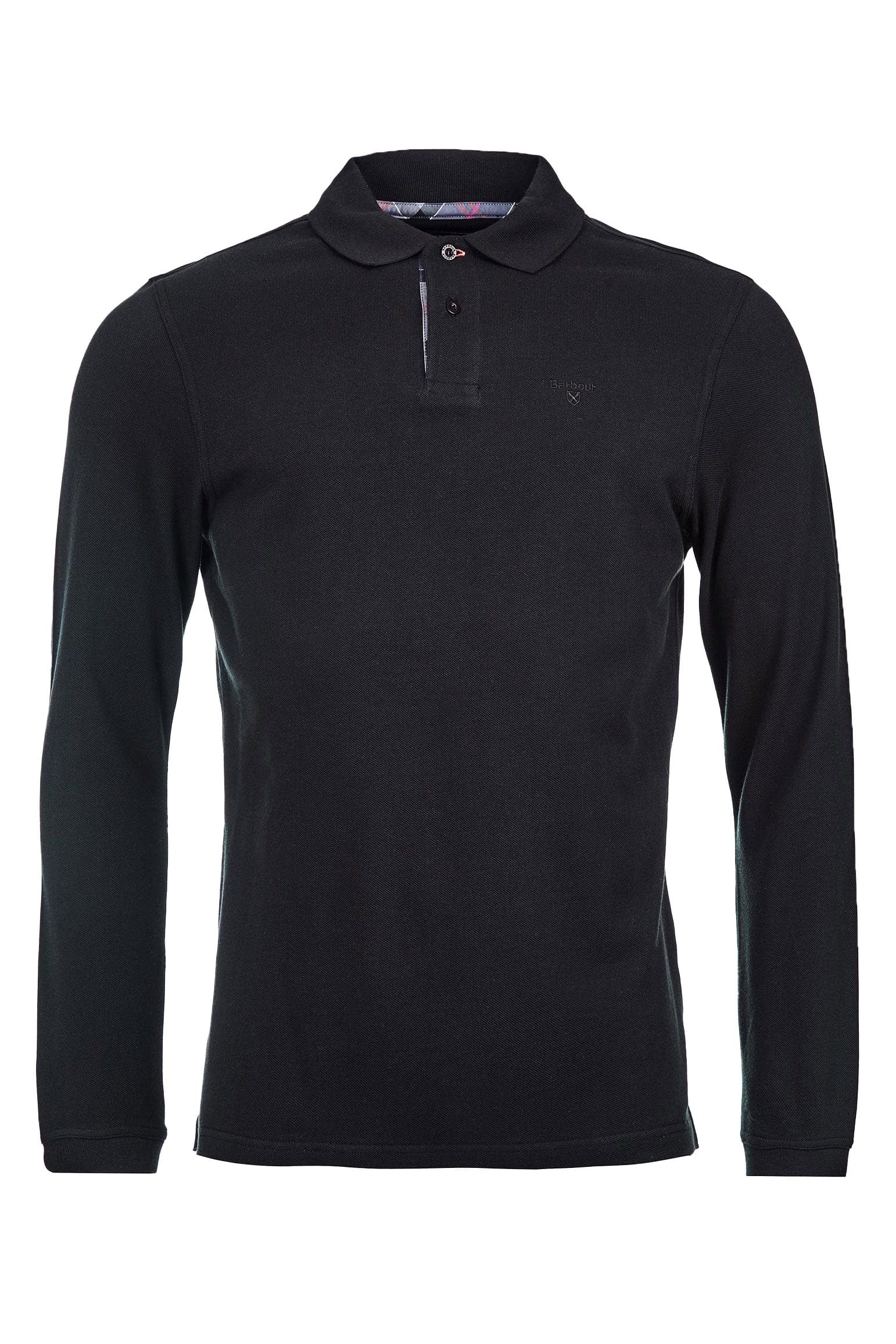 Barbour Essential Long Sleeve Sports Polo Shirt - Black