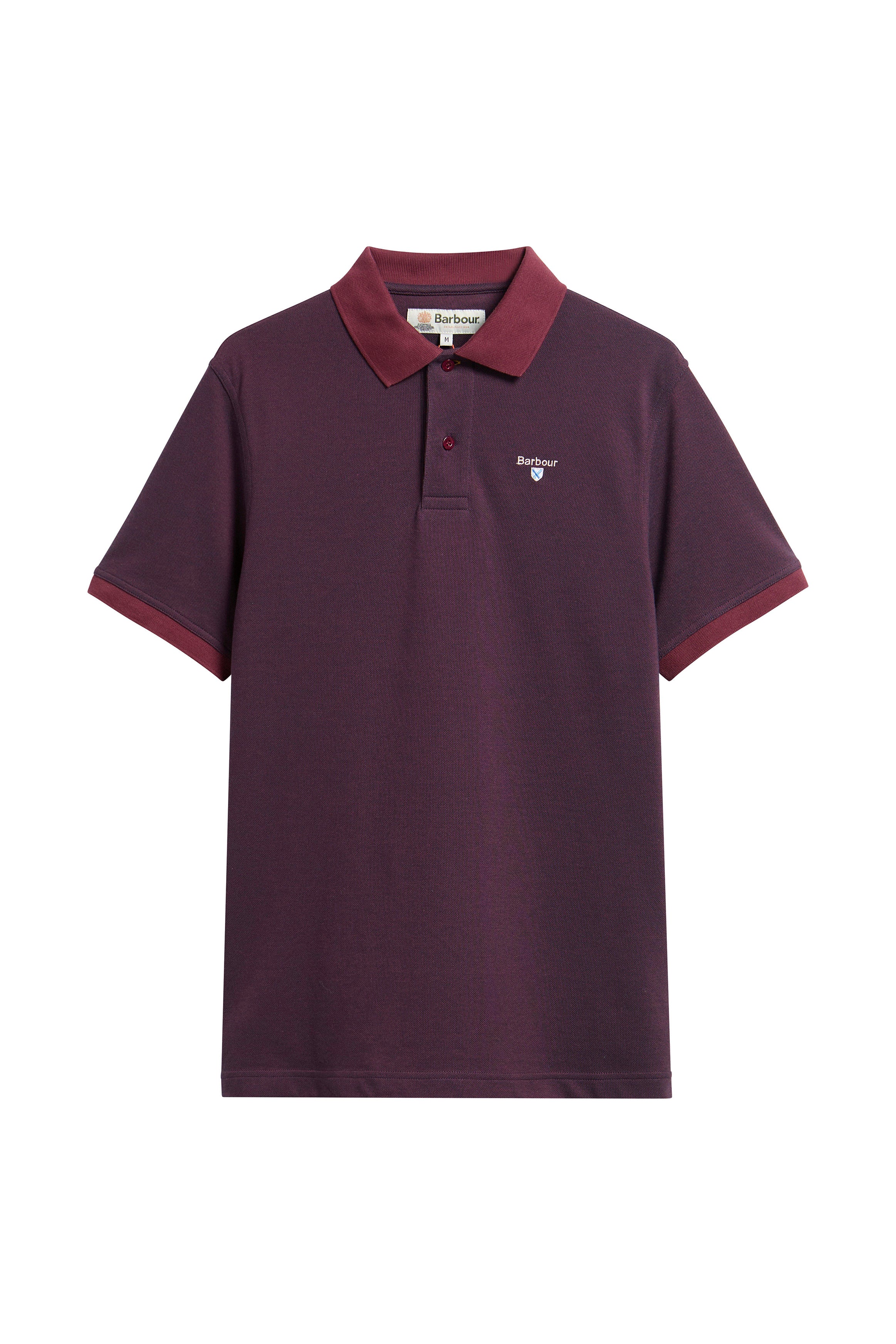 Barbour Essential Sport Polo - Bordeaux