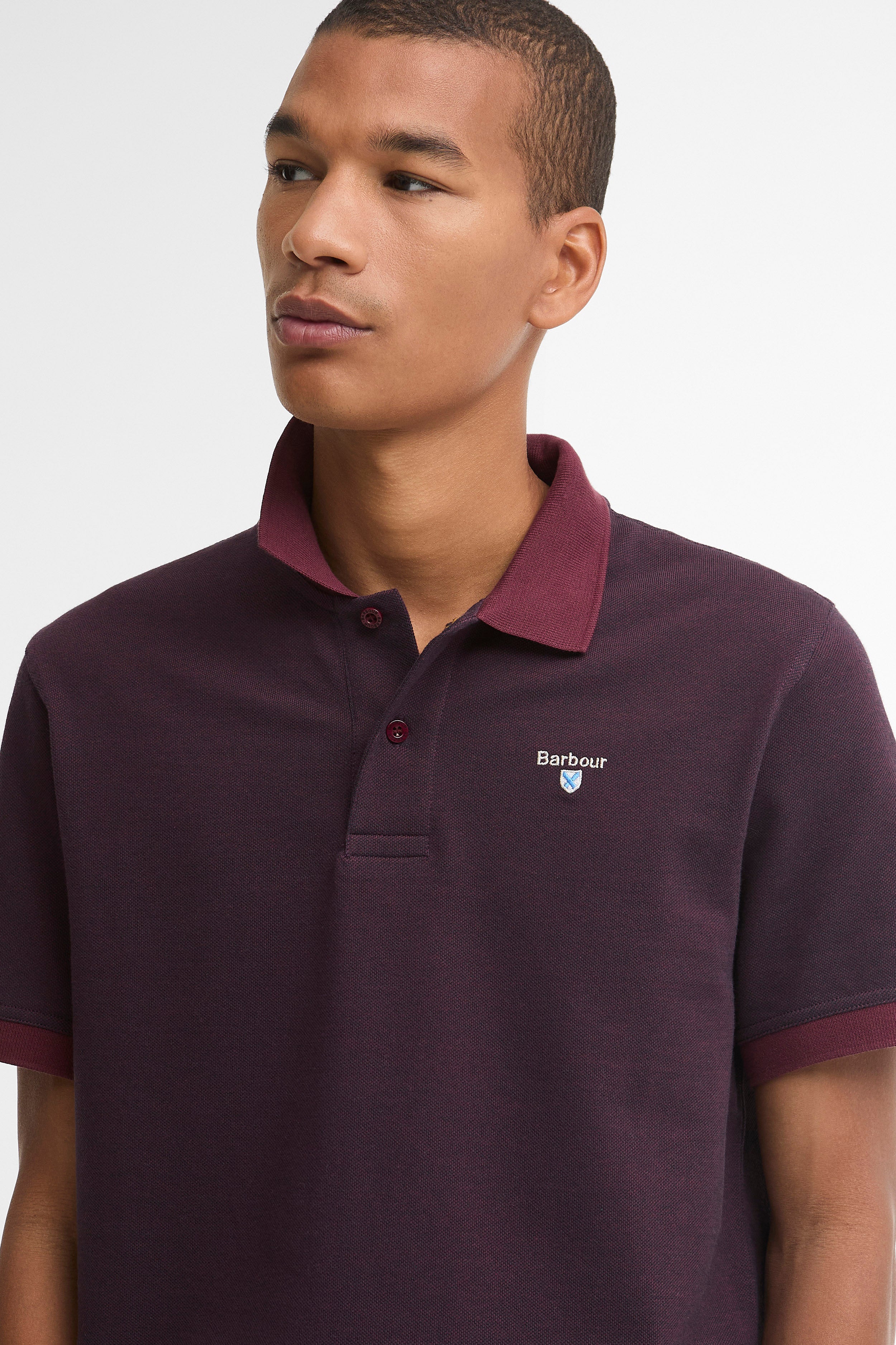Barbour Essential Sport Polo - Bordeaux