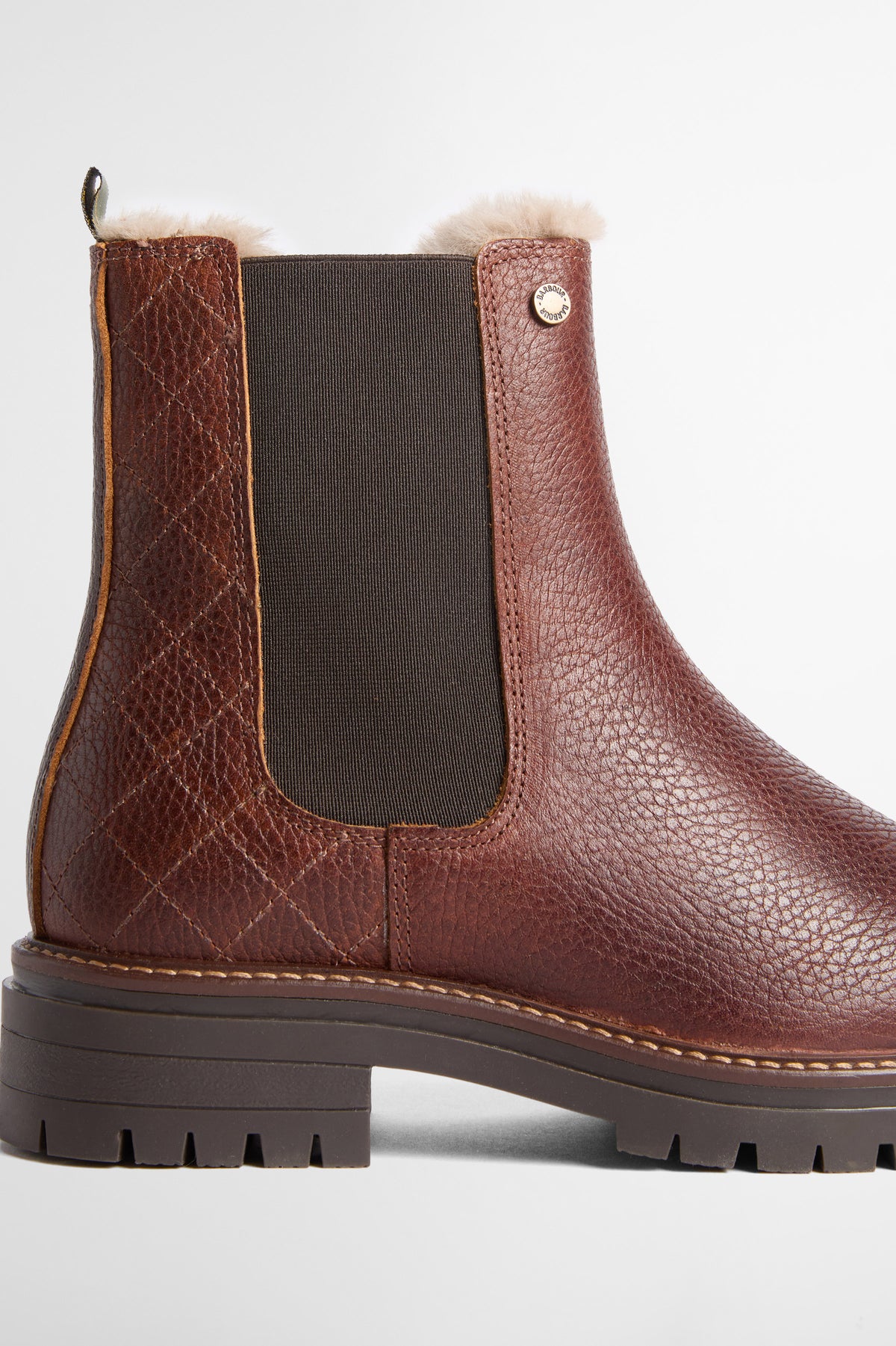 Barbour Evie Faux Fur Chelsea Boot - Brown