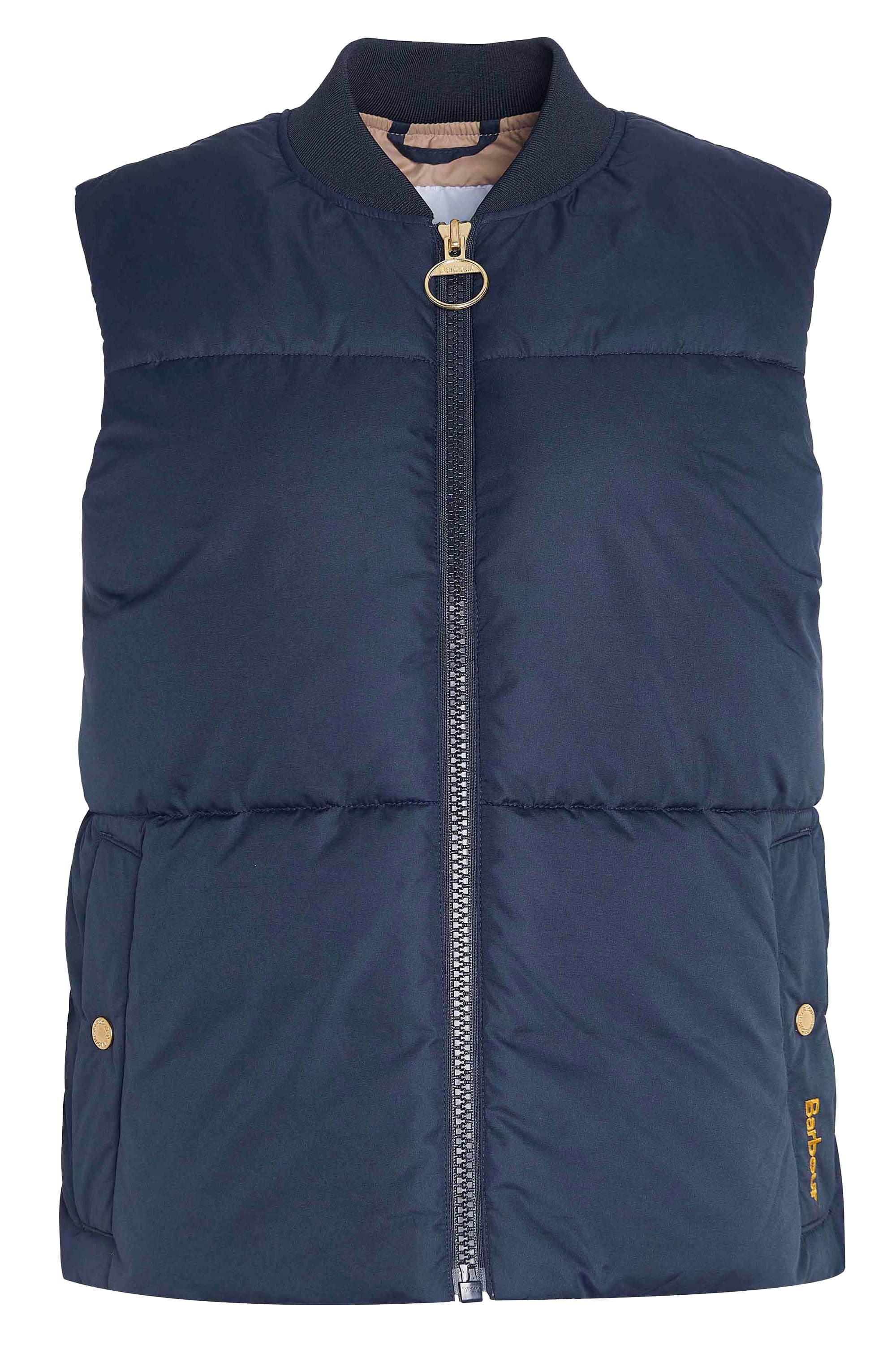 Barbour Fay Gilet - Dark Navy/Military Brown/Light Sand