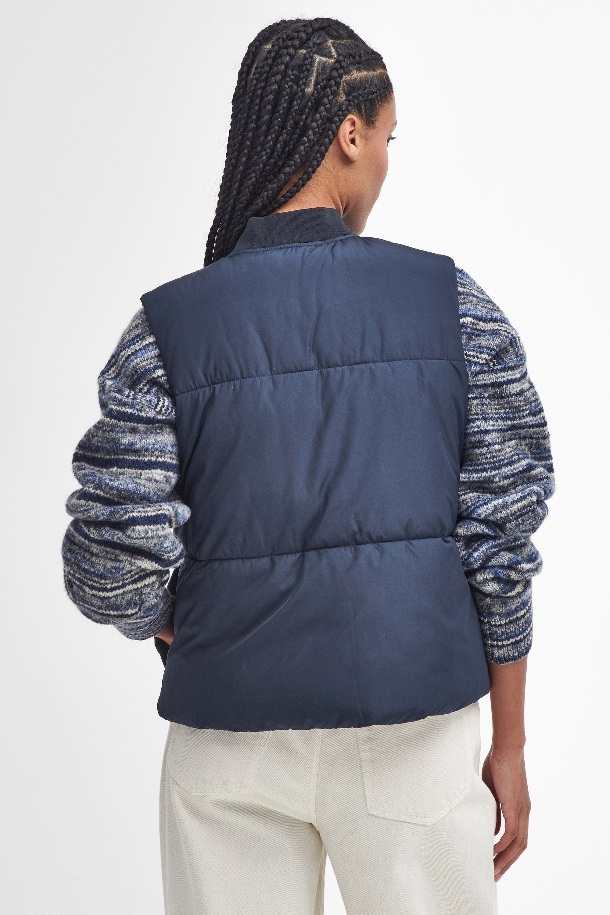 Barbour Fay Gilet - Dark Navy/Military Brown/Light Sand