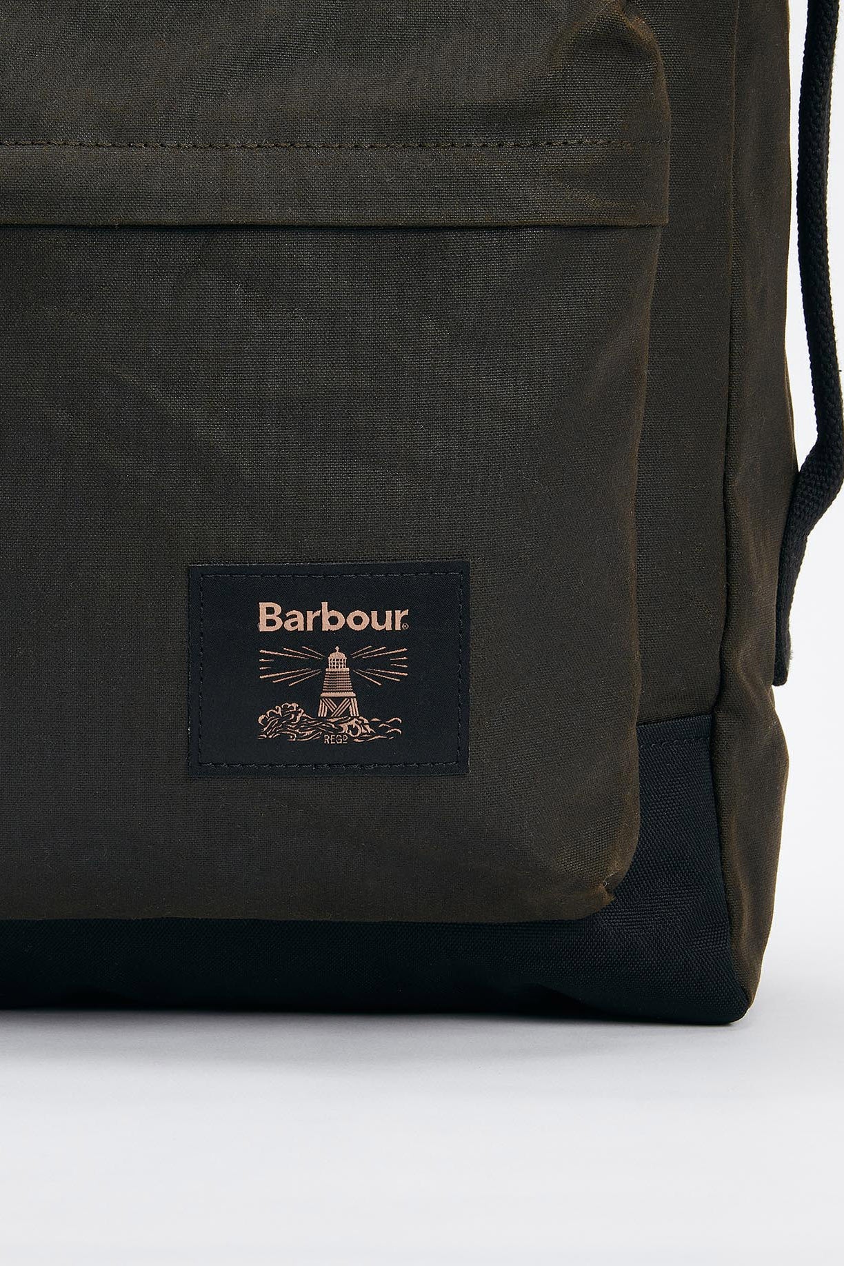Barbour Field Waxed Backpack - Olive/Black UBA0714_OL71_OS