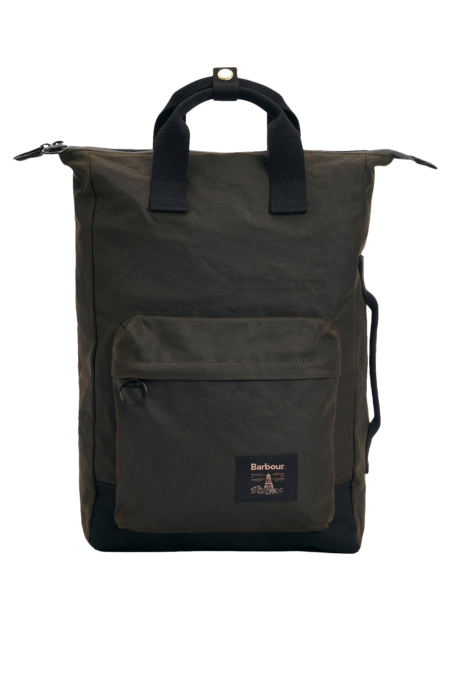 Barbour Field Waxed Backpack - Olive/Black UBA0714_OL71_OS